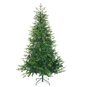 Dellonda Artificial 7ft/210cm Realistic Christmas Tree, 1480 XMAS PE/PVC Tips