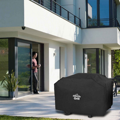 Dellonda Black PVC Cover for BBQs - 4