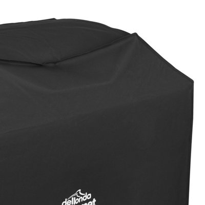 Dellonda Black PVC Cover for BBQs, Waterproof for Outdoor Use 1370 x 920mm, DG20