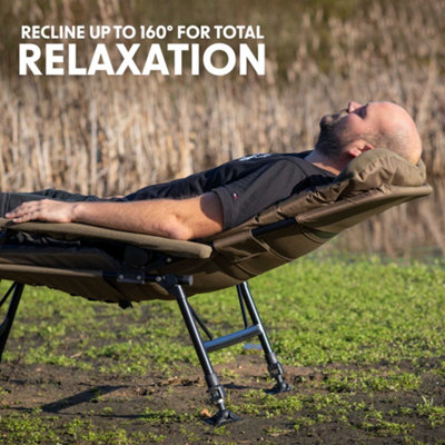 Dellonda Deluxe Portable Fishing Chair Reclining Adjust. Padded Armrests - DL73 - 3