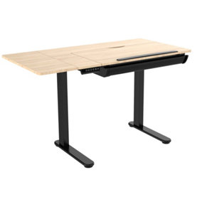 Dellonda Electric Standing Drafting Desk Ergonomic Drawing Sit/Stand Table 0-40 Degree Tilt