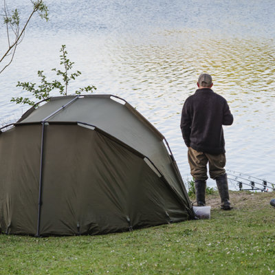 Dellonda Fishing Bivvy Tent 2-Man Waterproof UV Protection Quick Assembly - DL76 - 7
