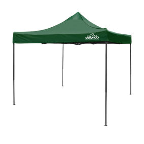 Dellonda Premium 3 x 3m Pop-Up Gazebo, Water Resistant, with Carry Bag, Rope, Stakes & Weight Bags (DG132)