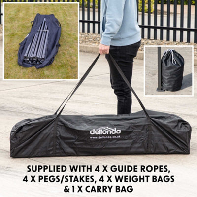 Dellonda Premium 3 x 4.5m Pop-Up Gazebo Water Resistant Carry Bag Stakes Bags - 5