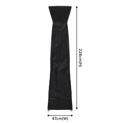 Dellonda Pyramid Gas Tower Heater Waterproof Cover 2280 x 470mm - 6