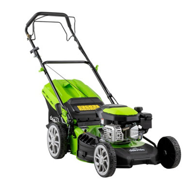 Dellonda Self-Propelled Petrol Lawnmower 144cc 18"/46cm 4-Stroke - DG101