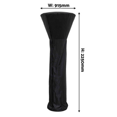 Dellonda Tower Heater Cover Water Resistant Outdoor (915 x 2250mm) - 4