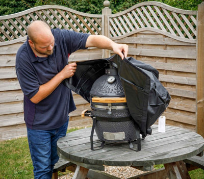 Dellonda Water Resistant Cover for Kamado BBQ - 55 x 59cm - 3