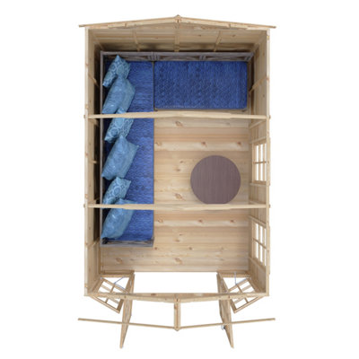 Delmora 8 x 12 Shiplap Summerhouse - Wood - L392.1 x W261.3 x H217.4 cm - 6