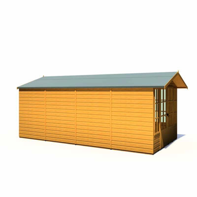 Delmora 8 x 16 Shiplap Summerhouse - Wood - L511.5 x W261.3 x H217.4 cm