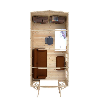 Delmora 8 x 16 Shiplap Summerhouse - Wood - L511.5 x W261.3 x H217.4 cm - 6