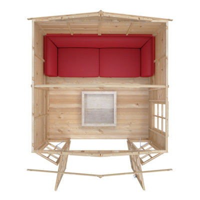 Delmora 8 x 8 Shiplap Summerhouse - Wood - L272.7 x W261.3 x H217.4 cm - 6