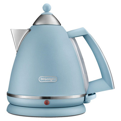 Delonghi Cordless Jug Kettle, 1.7L Argento, Blue