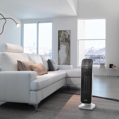 Delonghi Tower Fan Heate Ceramic, 2000W, Black