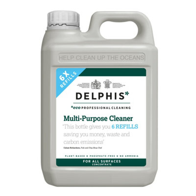 Delphis Eco Heavy Duty Degreaser 2L Refill (Concentrate). Removes build up  of grease & dirt on kitchen surfaces & appliances