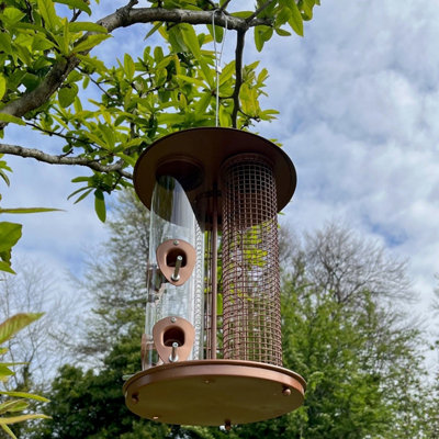 Delux 3 in 1 Seed, Nut and Fatball Bird Feeder