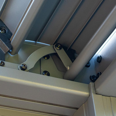 Deluxe Aluminium Pergola - 3x3m BPS Deluxe Full Aluminium Pergola with Dual Zone Roof - 8