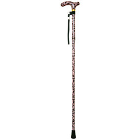 Deluxe Ambidextrous Foldable Walking Cane - 5 Height Settings - Femme Design