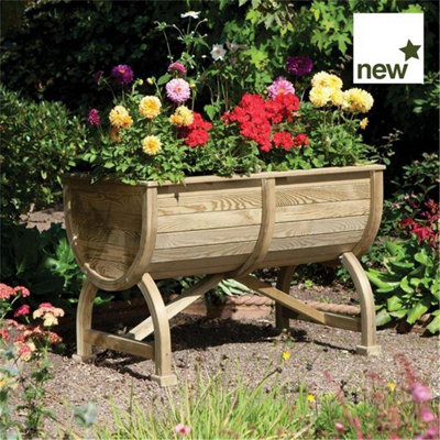 Deluxe  Barrel Garden Planter (3'6" x 2")