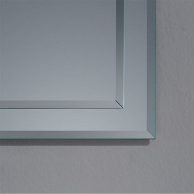 Deluxe Bathroom Wall Mirror - Rectangular 400 x 600mm - Bevelled Edge Wall Mirror