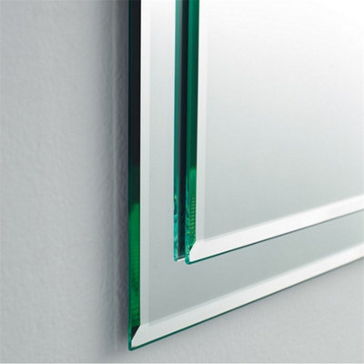 Deluxe Bathroom Wall Mirror - Rectangular 400 x 600mm - Bevelled Edge Wall Mirror