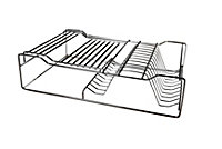 Deluxe Chrome Plated Dish Drainer - 1 Tier