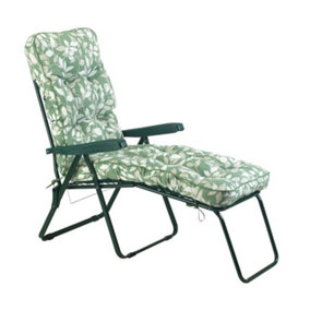 Deluxe Cotswold Leaf Lounger - L118 x W58 x H99 cm