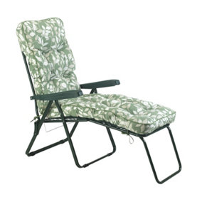 Deluxe Cotswold Leaf Lounger - L118 x W58 x H99 cm