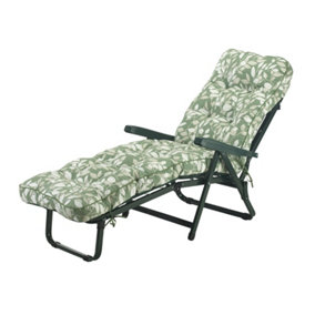 Deluxe Cotswold Leaf Sun Lounger Bed - L115 x W65 x H94 cm
