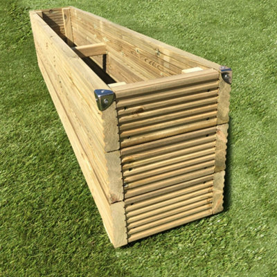 Deluxe Decking Planter 1.5m L x 0.3m W x 2 Boards High