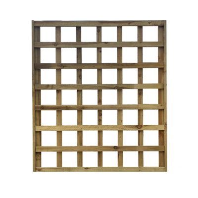 Deluxe Decking Planter With Trellis - 0.9m Wide x 2 Board Planter x 1.8m High Trellis