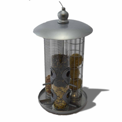 Deluxe Hanging 3 in 1 Suet Fat Ball, Seed & Nut Wild Bird Feeder Price Comparisons | Compare The Build