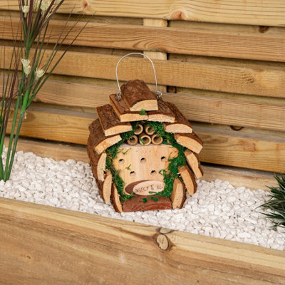 Deluxe Hanging Wooden Garden Insect & Bee Hotel / House