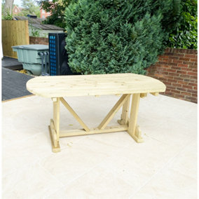 Deluxe Heavy Duty Oval Table - 6 Seater