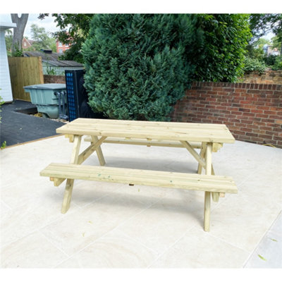 Deluxe Heavy Duty Picnic Table - 1800mm Length - 8 Seater