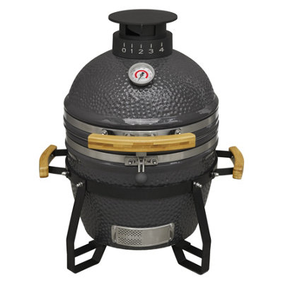 Deluxe Kamado Style BBQ Grill, Oven, Smoker, Ceramic 16"(40cm) - DG158