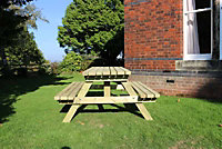 DELUXE PICNIC TABLE 1800 LENGTH