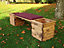 Deluxe Planter Bench with Cushions - W197 x D47 x H46 - Fully Assembled - Burgundy