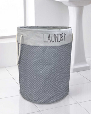 Deluxe Pop Up Laundry Hamper Basket Clothes Storage Bag Diamond