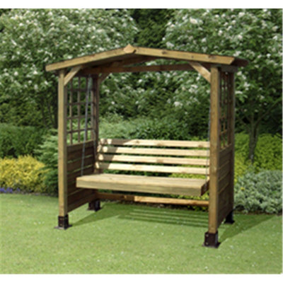 Deluxe Poseidon Pressure Treated Swing Set