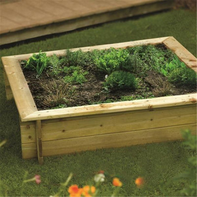 Deluxe Raised Bed/Sandpit (4ft x 4ft)