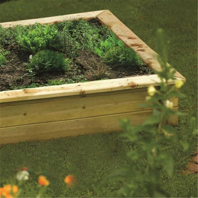 Deluxe Raised Bed/Sandpit (4ft x 4ft)