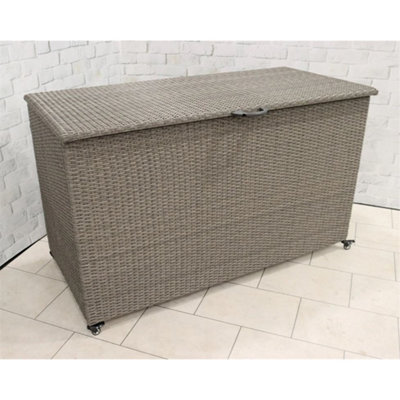 Deluxe Rattan Garden Cushion Box