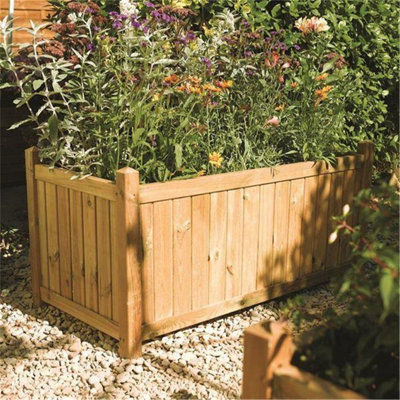 Deluxe Rectangular Garden Planter (3'3" x 1'7")