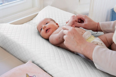 Deluxe Unisex Baby Waterproof Quilted Changing Mat - Anti Roll Cosy ...