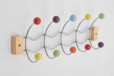 Assorted Multicolor Round Shape Handmade Colorful Ceramic Coat Hook, Towel  Hook, Decorative Wall Hook, Coat Hanger Keys Hook Boho Style -  Canada