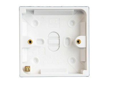 Dencon 1-Gang 18mm Pattress Box for Efficient Cable Management Solutions