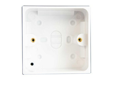 Dencon 1-Gang 45mm Earth Pattress Box for Safe and Reliable Electrical Installations