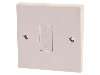 Dencon 13A Unswitched Fused Spur - Durable Plastic Electrical Connection Unit