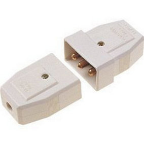 Dencon 3 Pin Cable Connector White (One Size)